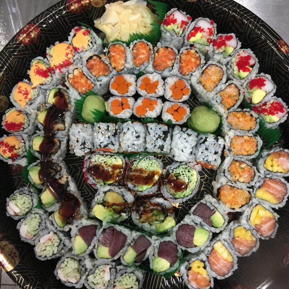 Sushi feast platter — specialty rolls