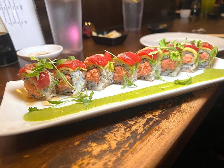 Premium specialty rolls on a plate